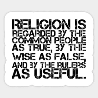 Corrupt religion Sticker